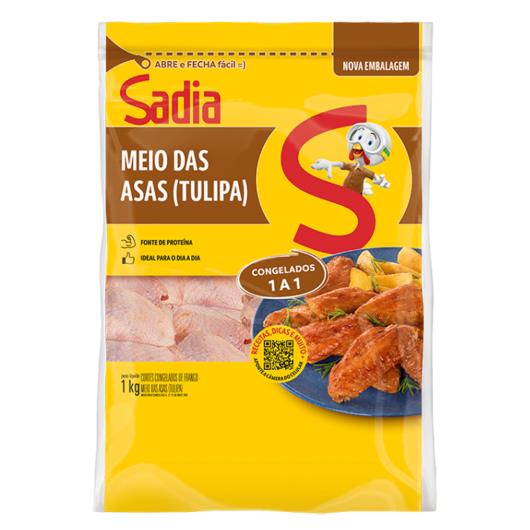 Meio da asa de frango congelado Sadia 1kg - Imagem em destaque