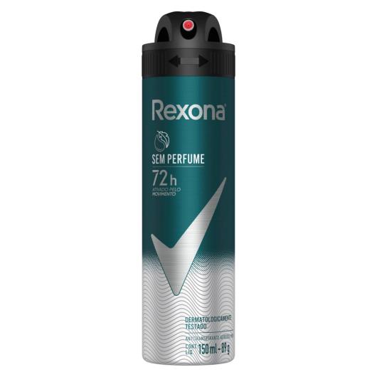 Desodorante Rexona Masculino Sem Perfume 150ml - Imagem em destaque