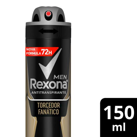 Desodorante Antitranspirante Aerosol Masculino Rexona Torcedor Fanático 72 horas 150ml - Imagem em destaque