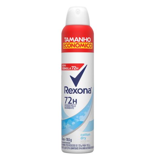 Antitranspirante Aerossol Cotton Dry Rexona 200ml Tamanho Econômico - Imagem em destaque