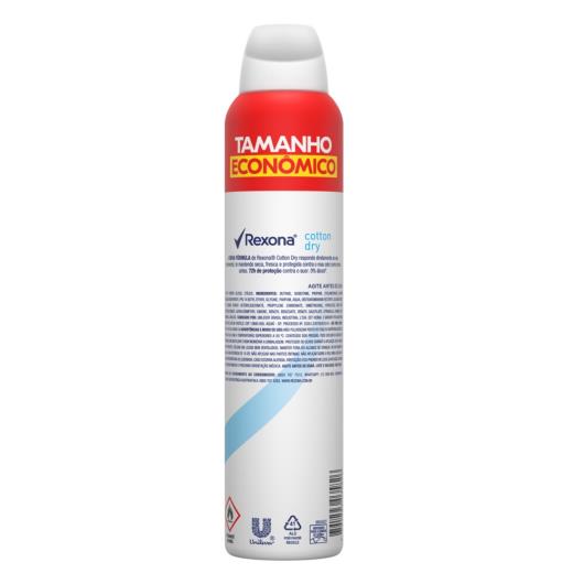 Antitranspirante Aerossol Cotton Dry Rexona 200ml Tamanho Econômico - Imagem em destaque