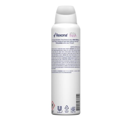 Antitranspirante Aerossol Stay Fresh Flores Brancas & Lichia Rexona 150ml - Imagem em destaque