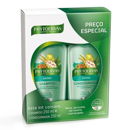 Shampoo 250ml + Condicionador 250ml PHYTOERVAS cachos - Imagem em destaque