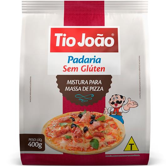 Mistura para Massa de Pizza Sem Glúten Tio João 400g - Imagem em destaque