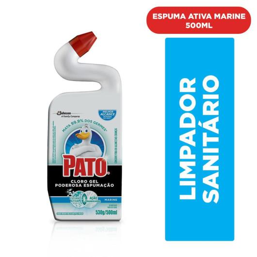 Limpador Sanitário Pato Cloro Gel Ativo Marine 500ml - Imagem em destaque