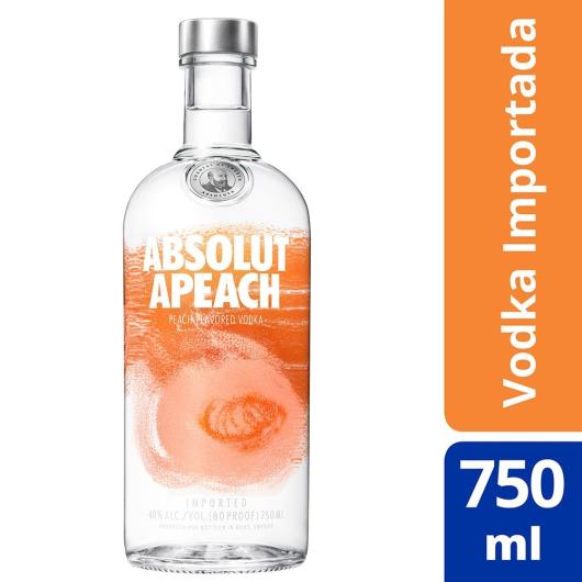 Absolut Vodka Apeach Sueca 750ml - Imagem em destaque