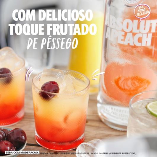 Absolut Vodka Apeach Sueca 750ml - Imagem em destaque