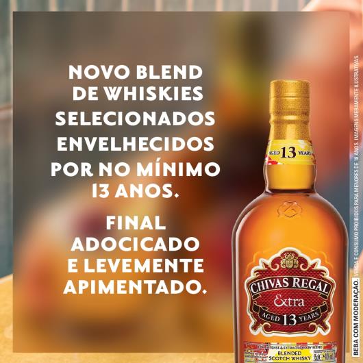 Whisky Escocês Blended Extra 13 Anos Chivas Regal Garrafa 750ml - Imagem em destaque