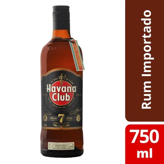 Havana Club Rum 7 anos Cubano 750ml - Imagem em destaque