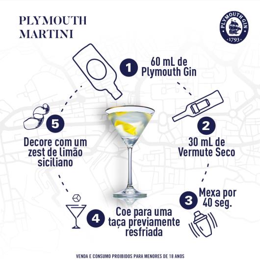 Plymouth Gin Original Inglês 750ml - Imagem em destaque