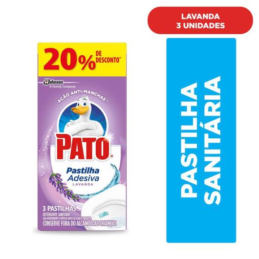 Pato Pastilha Adesiva Lavanda C/ 3un Com 20% Desconto - Imagem em destaque