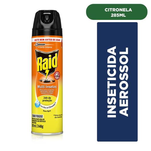 Inseticida Raid Multi-insetos Spray Citronela 285ml - Imagem em destaque