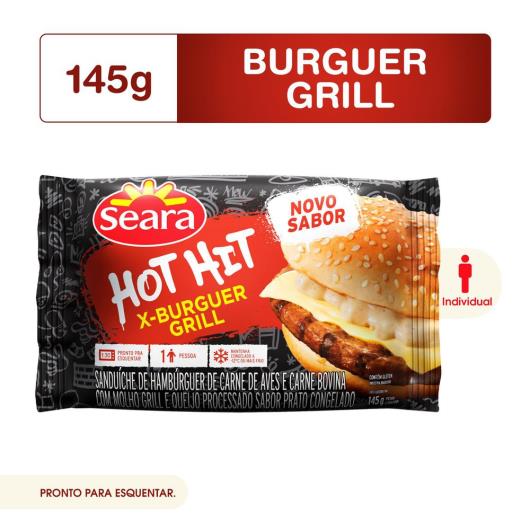 Sanduíche x-burguer grill Hot hit Seara 145g - Imagem em destaque