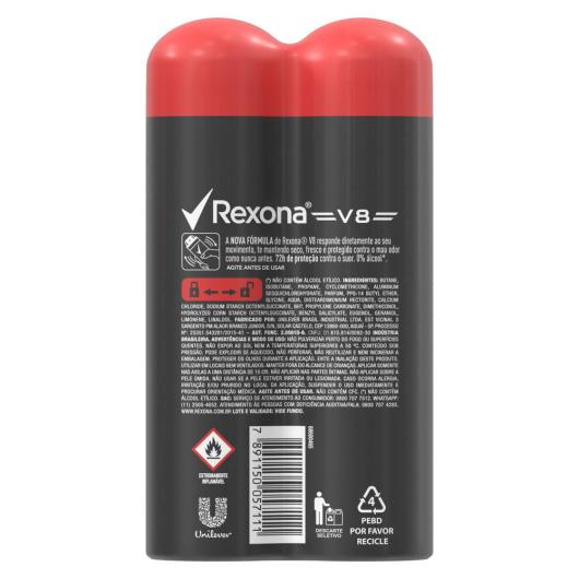 Desodorante Antitranspirante Aerosol Masculino Rexona V8 72 Horas 2 X 150ml - Imagem em destaque