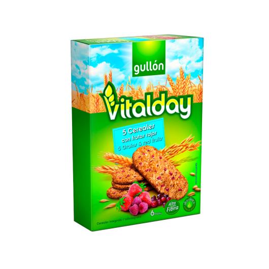 Biscoito Cereais Integrais Frutas Vermelhas Vitalday Gullon 240g - Imagem em destaque