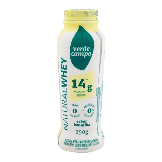 Iogurte natural baunilha Whey Verde Campo 250g - Imagem em destaque