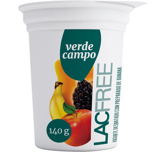Iogurte Desnatado Maçã, Banana e Mamão Zero Lactose Verde Campo Lacfree Pote 140G - Imagem em destaque