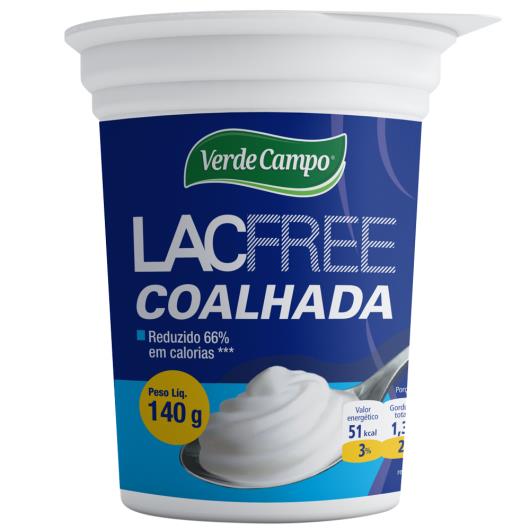 Coalhada zero lactose Lacfree Verde Campo 140g - Imagem em destaque