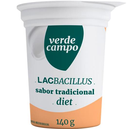 Iogurte Desnatado Tradicional Diet Verde Campo Lacbacillus Pote 140G - Imagem em destaque