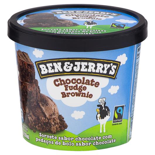 Sorvete Chocolate Fudge Brownie Ben & Jerry's Pote 120ml - Imagem em destaque
