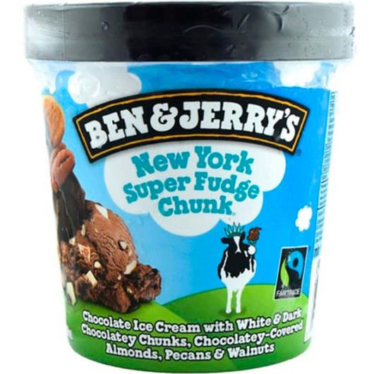 SORVETE BEN & JERRY'S NEW YORK SUPER FUDGE CHUNK 120ml - Imagem em destaque