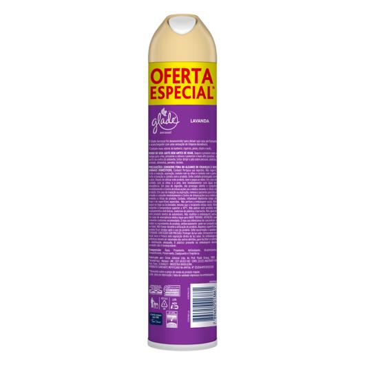 Odorizador de Ambiente Aerossol Lavanda Glade Frasco 360ml Spray - Imagem em destaque