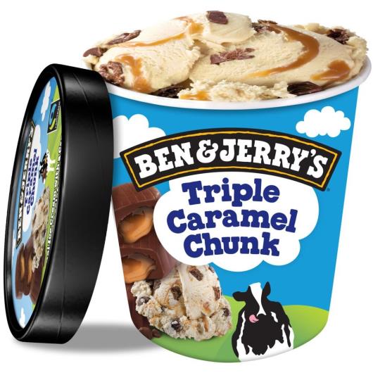 Sorvete de Pote Ben & Jerrys Triple Caramel Chunk 458 ML - Imagem em destaque