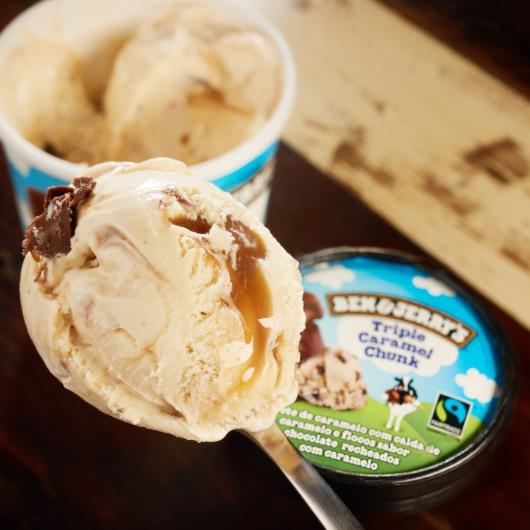 Sorvete de Pote Ben & Jerrys Triple Caramel Chunk 458 ML - Imagem em destaque