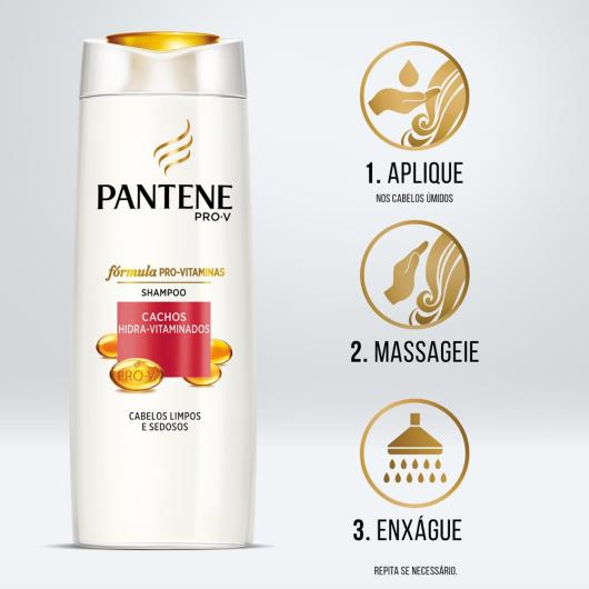 Shampoo 400ml + Condicionador 175ml Pantene Cachos Hidra-Vitaminados - Imagem em destaque