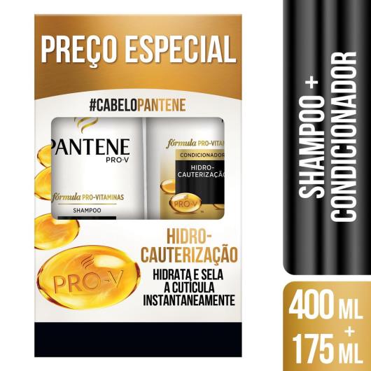 Shampoo 400ml + Condicionador 175ml Pantene Hidro-Cauterização - Imagem em destaque