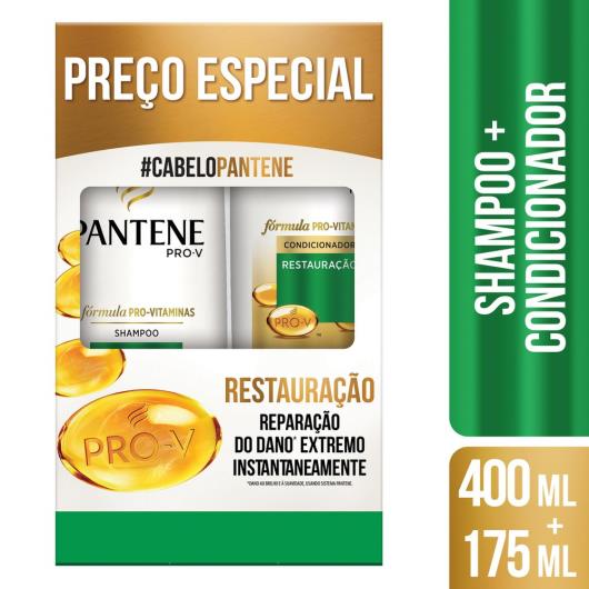 Shampoo 400ml + Condicionador 175ml Pantene Restauração - Imagem em destaque