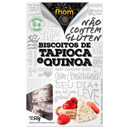 Biscoito Sem glúten Tapioca com quinoa Fhom Caixa 50g - Imagem em destaque