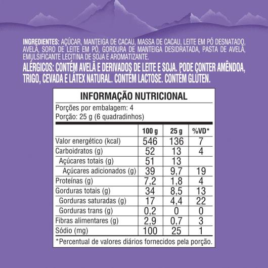 Chocolate Milka Hazelnuts 100g - Imagem em destaque