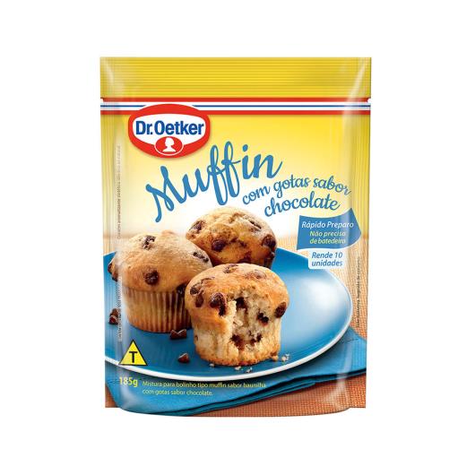 Mistura Para Bolo Muffin Oetker Gotas De Chocolate 185g - Imagem em destaque