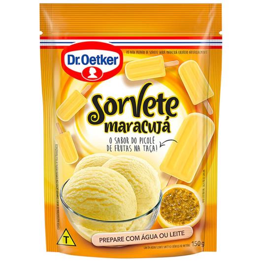 Pó Para Preparo De Sorvete Oetker Maracujá 150g - Imagem em destaque