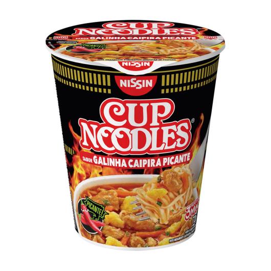 Macarrão instantâneo galinha caipira picante Cup Noodles Nissin 72g - Imagem em destaque