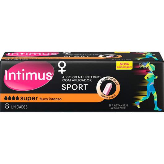 Absorvente Intimus Sports Super c/Aplicador - 8 unidades - Imagem em destaque