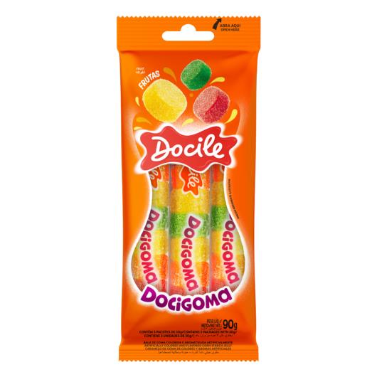 Bala de Goma Frutas Docile Docigoma Pacote 90g - Imagem em destaque
