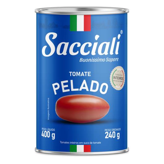 Tomate Pelado Inteiro Sacciali Lata 240g - Imagem em destaque