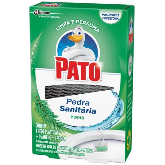 Desodorizador Sanitário PATO Pinho (1 Rede Plástica + 1 Gancho + 1 Pedra) 25g - Imagem em destaque