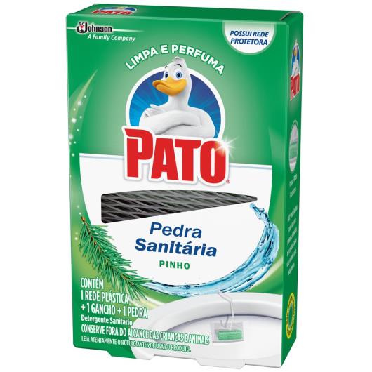 Desodorizador Sanitário PATO Pinho (1 Rede Plástica + 1 Gancho + 1 Pedra) 25g - Imagem em destaque