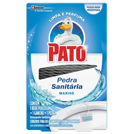 Desodorizador Sanitário PATO Marine (1 Rede Plástica + 1 Gancho + 1 Pedra) 25g - Imagem em destaque