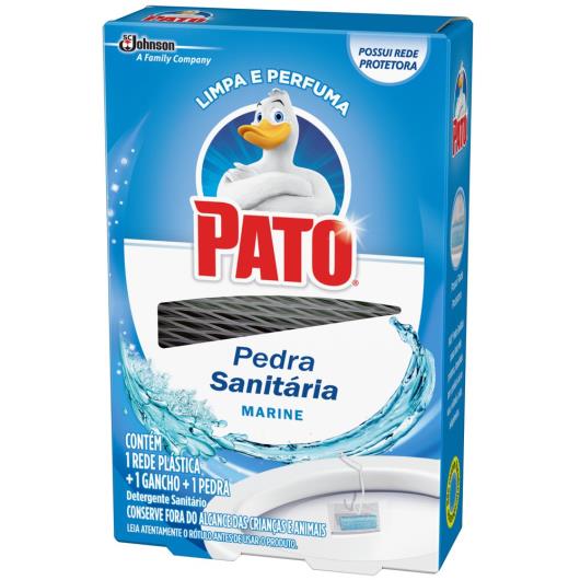 Desodorizador Sanitário PATO Marine (1 Rede Plástica + 1 Gancho + 1 Pedra) 25g - Imagem em destaque