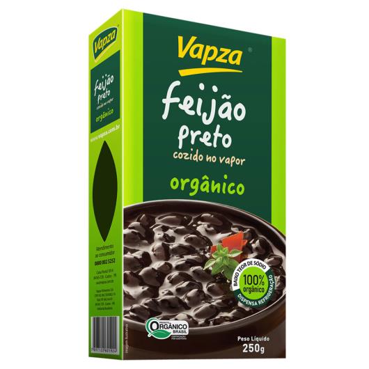 Feijão preto vácuo cozido organico Vapza 250g - Imagem em destaque