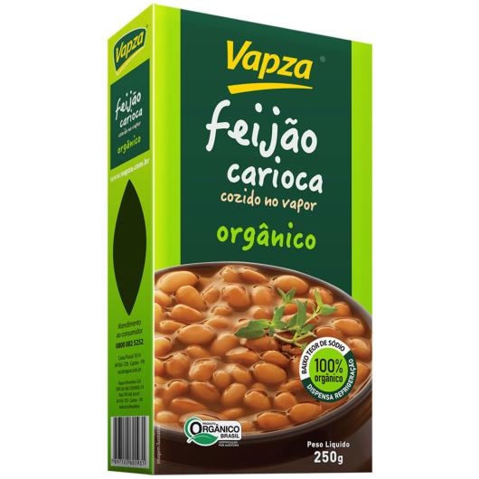 Feijão carioca vácuo cozido organico Vapza 250g - Imagem em destaque