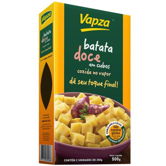 Batata doce vácuo cubo cozido Vapza 500g - Imagem em destaque