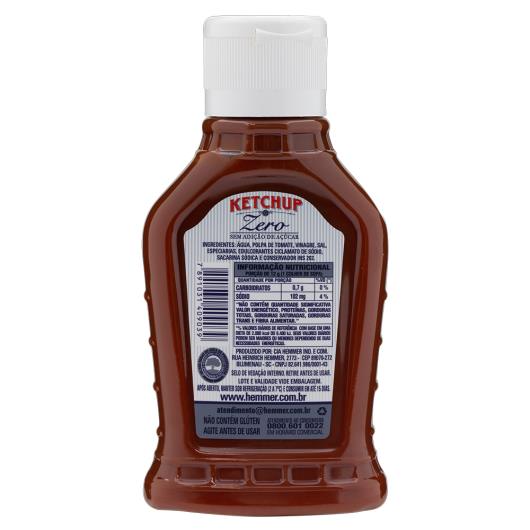 Ketchup zero Hemmer 310g - Imagem em destaque