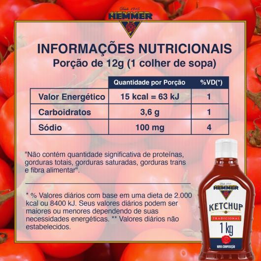 Ketchup Tradicional Hemmer 1Kg - Imagem em destaque