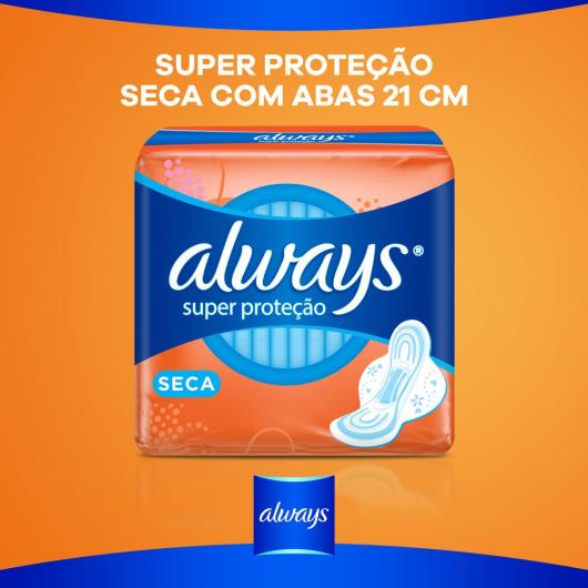 Absorvente Always Super Proteção Seca com abas 8 Unidades - Imagem em destaque