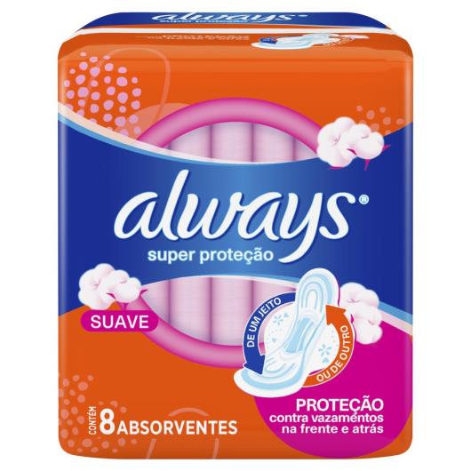 Absorvente super proteção suave com abas Always Unidade - Imagem em destaque